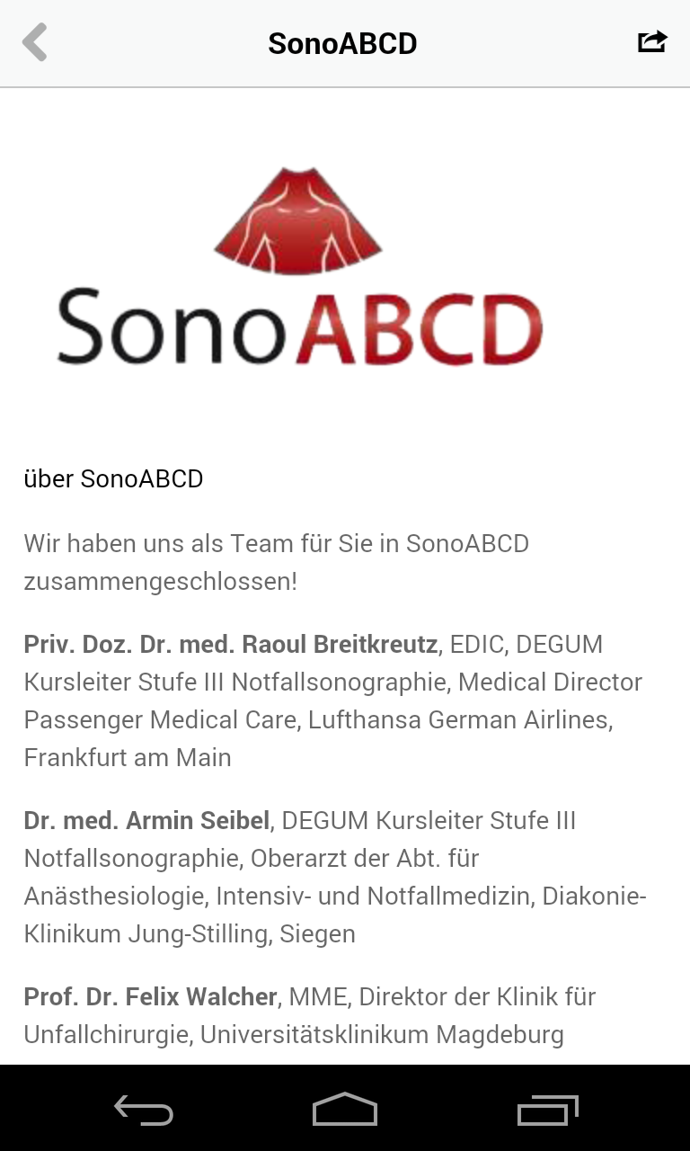 SonoABCD Screen 2