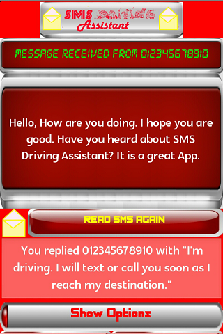 SMS Driving Assistant FREE