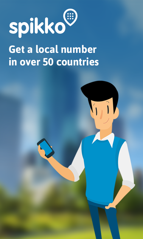 Android application Spikko - Virtual cellular phone numbers screenshort