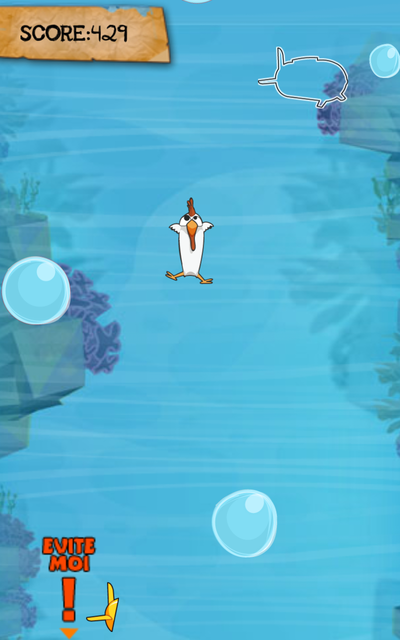 Android application Chicken Deep - The diving screenshort