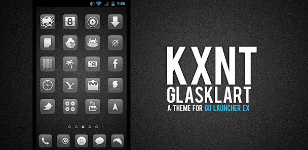 Glasklart Go Launcher EX Theme v1.1