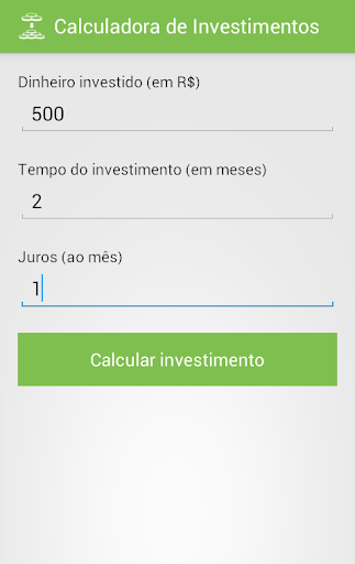 Calculadora de Investimentos