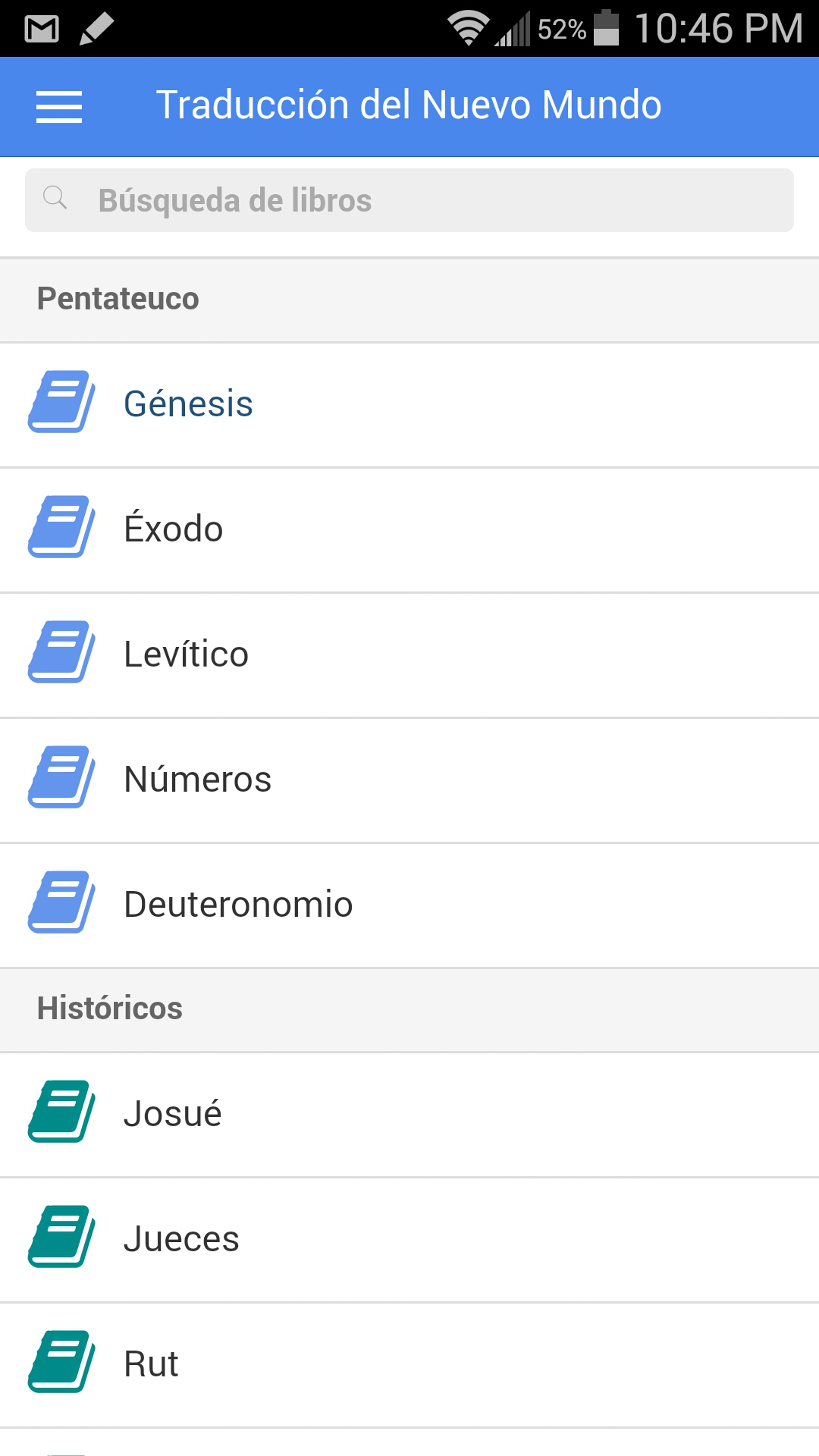 Android application JW-Biblia TNM screenshort