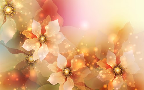 Glowing Flowers Live Wallpaper