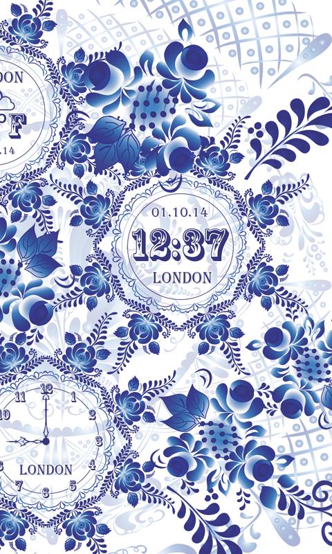 Flower clock wallpaper PRO Screen 3
