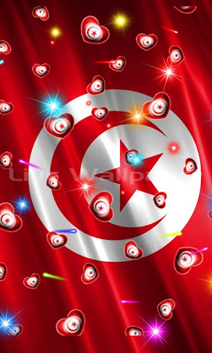 Tunisia Flag Heart