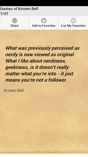 Quotes of Kristen Bell