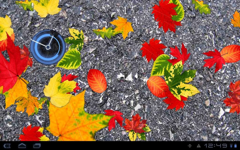 Autumn Leaves Donate LWP Screen 2