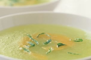 Swirled Melon Soup