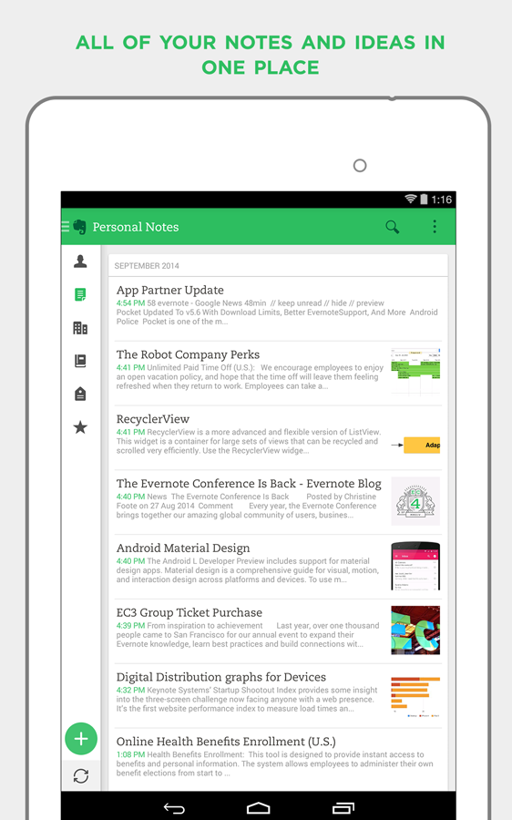 Evernote - screenshot