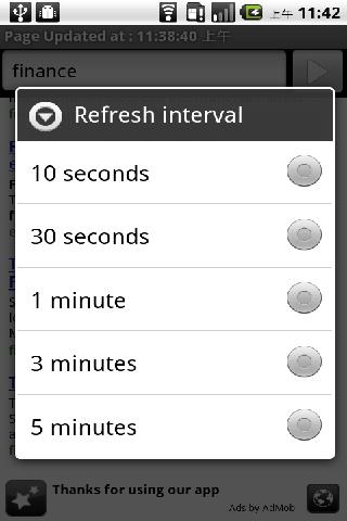 Web Reloader Screen 1