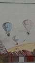 Hausfassade Heißluftballons 