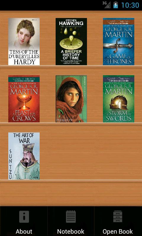 Zo Reader Screen 1