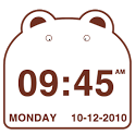 Cute Bear Clock Widget icon