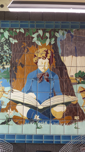 Boy's Reading Adventure Tile Mosaic