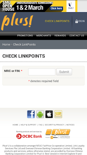 NTUC Link Points Checker