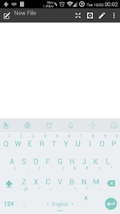 Lastest Keyboard Theme Flat WhiteGreen APK for PC