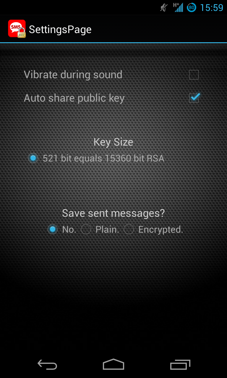 ECC SMS Screen 3