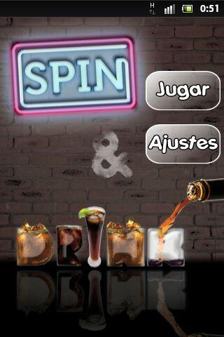 Android application Spin &amp; Drink PRO screenshort