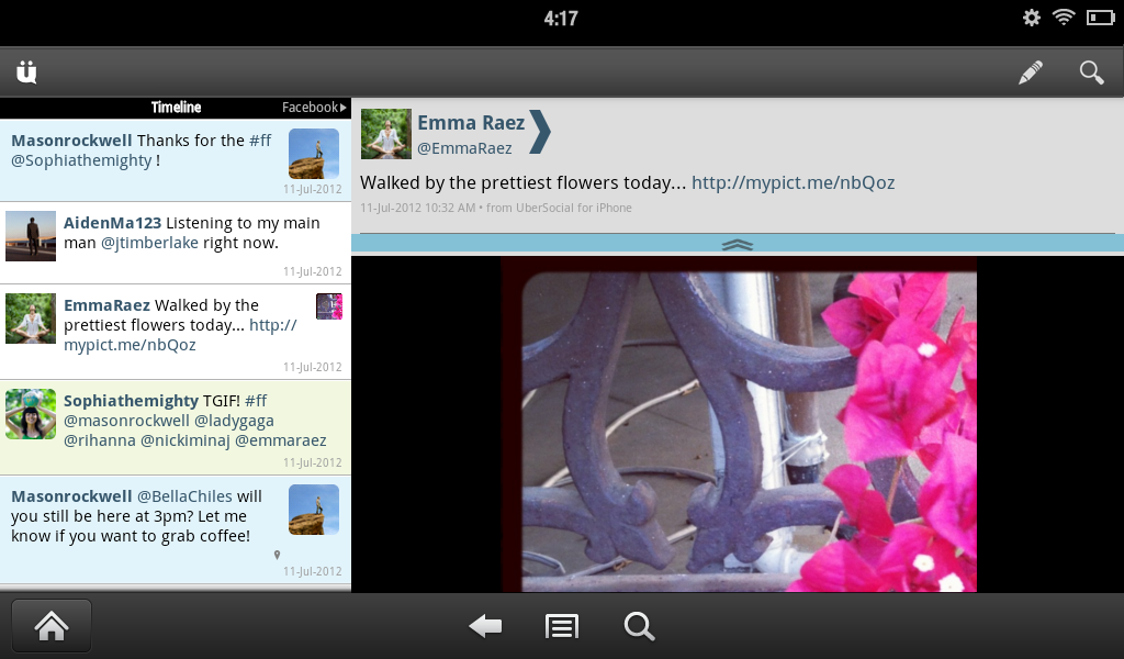   UberSocial for Twitter- tangkapan layar 