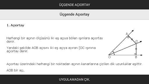 Üçgende Açıortay