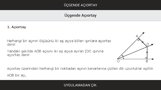 Üçgende Açıortay Screenshots 1