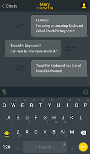 Free Download TouchPal Droid L Amber Theme APK