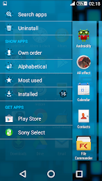 Xperien Theme Neon Blue poster 5