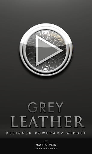 Poweramp Widget Grey Leather