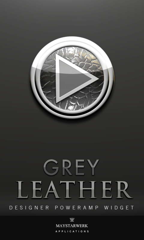 Poweramp Widget Grey Leather Screen 1