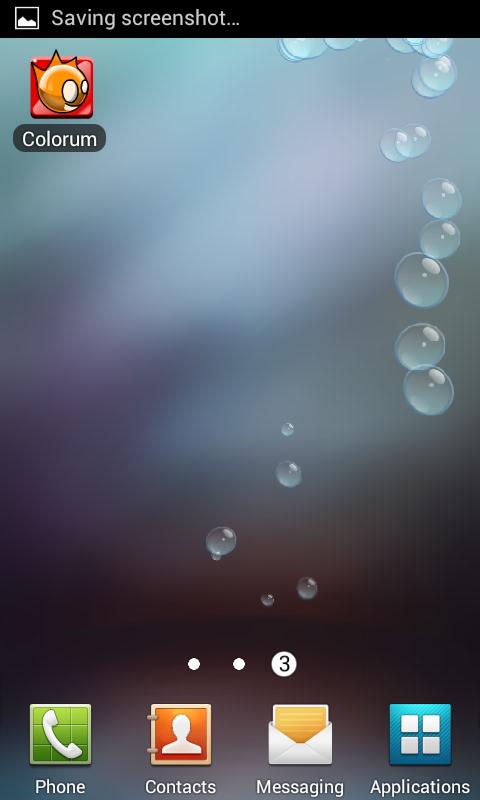 Bubbles Live Wallpaper Screen 2