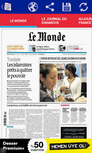 Front Pages of France