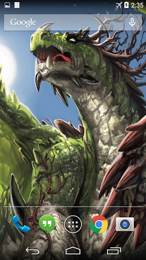 Green Dragon Live Wallpaper