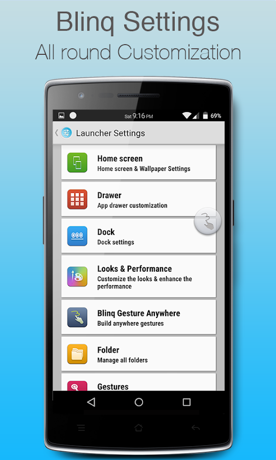 Blinq Lollipop Launcher - screenshot