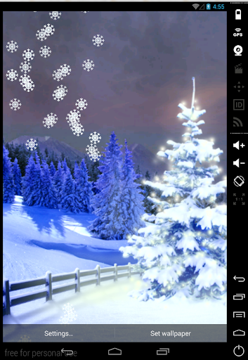 Xmas Snowflakes LiveWallpaper