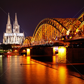 Cologne, Germany by Andie Andros - City,  Street & Park Night