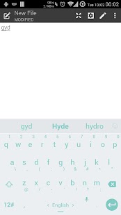 Free Download Keyboard Theme Flat WhiteGreen APK