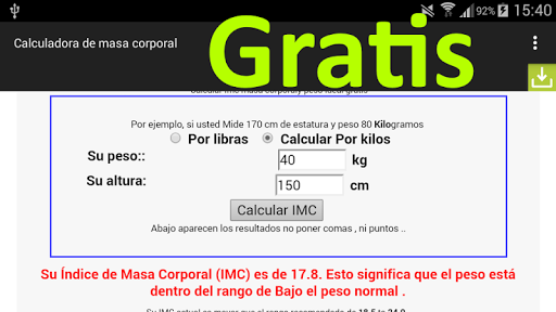 【免費運動App】Indice de Masa Corporal IMC-APP點子