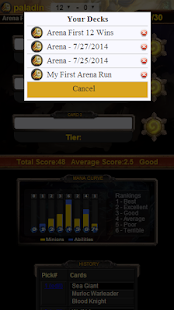 Arena Tier for HearthStone