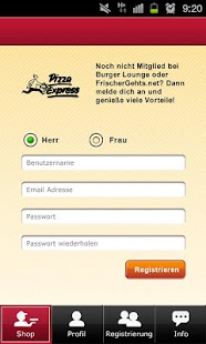 Pizza Express-Pizza bestellen Screenshots 1