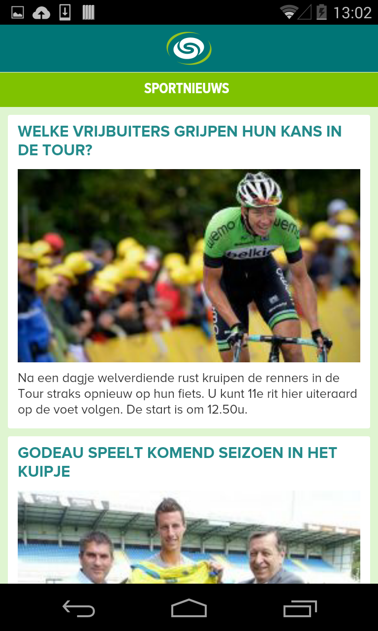 Sporza Screen 3