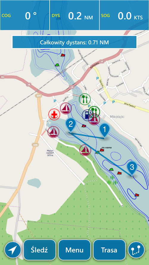 Android application NaviApp Mazury screenshort