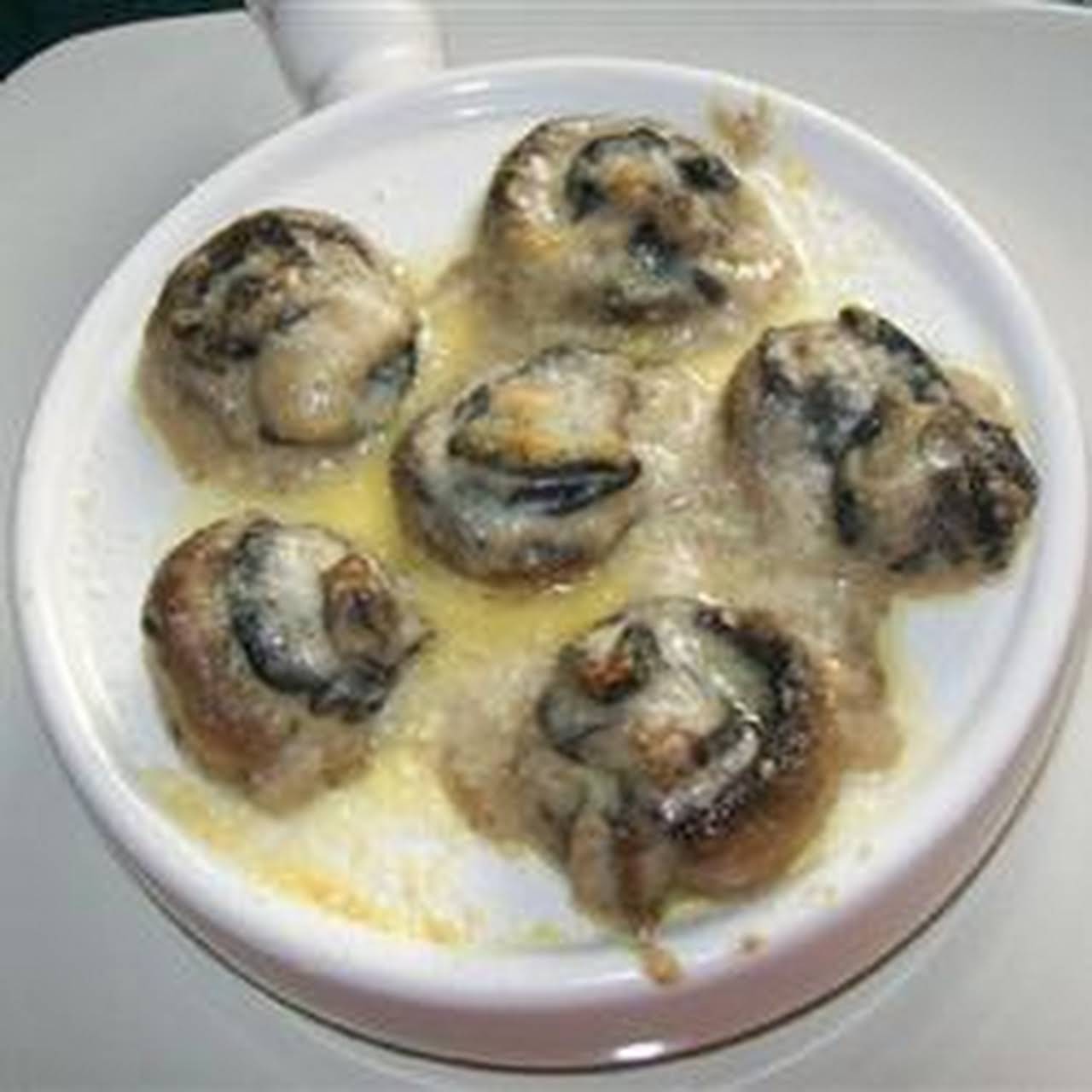 French Escargot-Stuffed Mushrooms Recipe