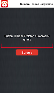 Numara Taşıma-Operatör Sorgula