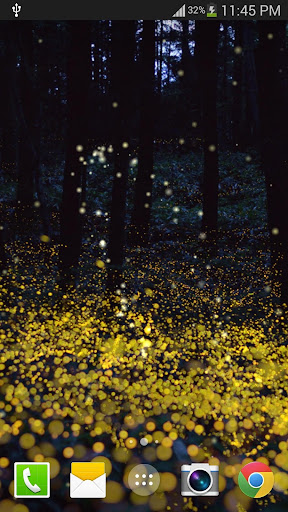 Forest Firefly live wallpaper