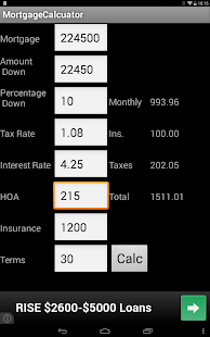 Free PITI mortgage calculator APK for Android