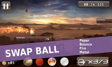 Paper Ball (Free): Roll n Jump poster 1