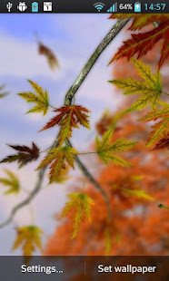Autumn Leaves in HD Gyro 3D Parallax Wallpaper(圖1)-速報App