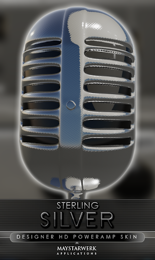 Poweramp skin sterling silver