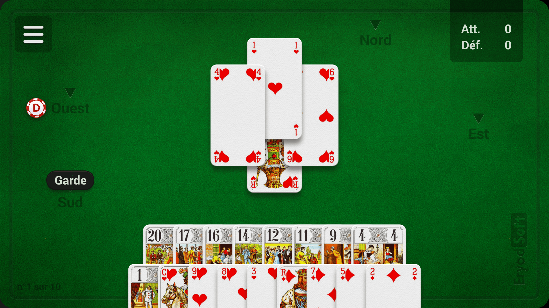 Android application French Tarot - Free screenshort